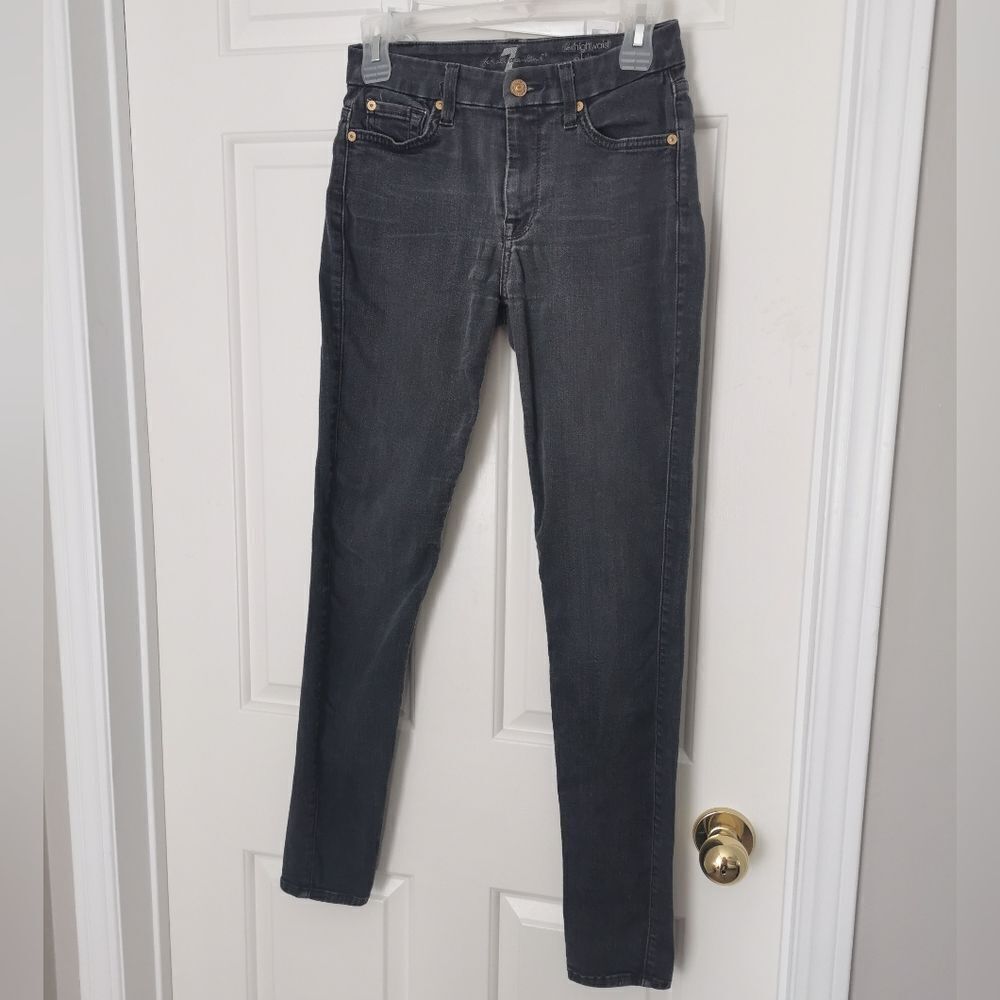 7 For All Mankind high waist skinny jean size 25